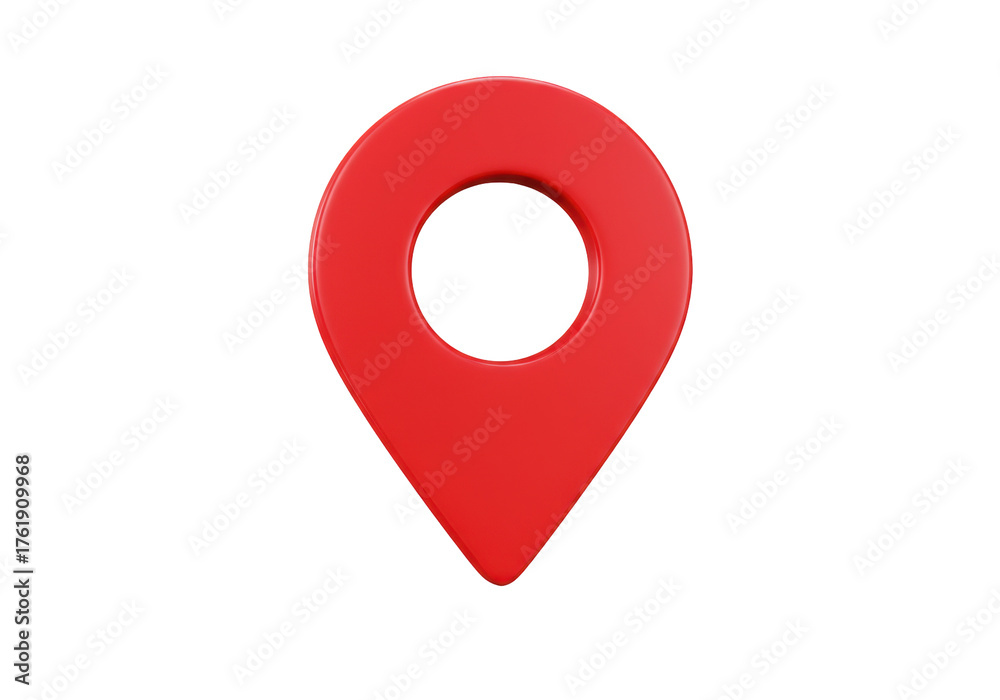 Red map pointer PNG isolated on transparent background, location pin ...