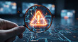 © muhammadHafeez - Cybersecurity professional inspecting digital threat with magnifying glass for system vulnerability assessment and data breach prevention today