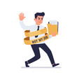 © Iryna - Dissatisfied office worker refusing tasks not my job message