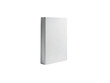 © Rumel - Blank white hardcover book standing upright isolated on transparent background, ideal for mockups, showcasing designs, or presenting literary works