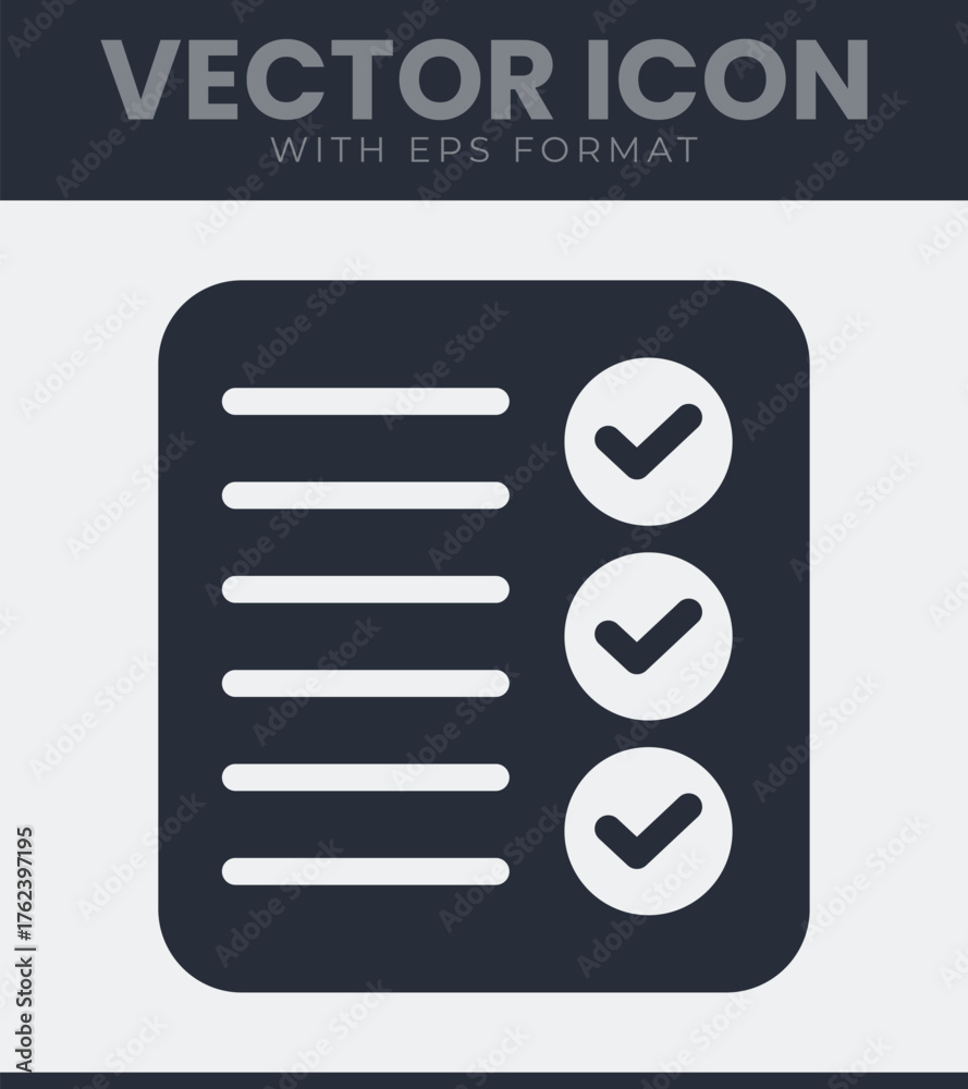Checklist icon to do list task management simple graphic Stock Vector ...