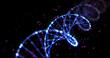© Ron Dale - Abstract glowing DNA helix representing science and technology