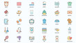 © Whitesoulsl Designs - Kids Chores Icons, a minimalist, modern, and cute daily routine clipart set featuring simple task and reward chart stickers perfect for children’s chore charts and organizers.