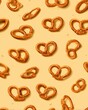 © EchoFrame - Pretzel Pattern Seamless Background Food Illustration Delicious Snack Graphic Design Overhead Close Up Studio Shot
