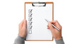 © T Studio - Clipboard with Checklist in Hands, Business and Productivity