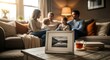 © QuocVinh - Family Togetherness - A Cozy Living Room Scene of Love and Connection.