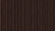 © Inka - SEAMLESS fluted wall panel background, dark brown wood texture, modern decorative accent wall, half-round wooden slats.