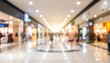 © Amin - Blurry view down a shopping mall aisle, bustling with shoppers