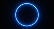 © PicEX - Neon blue circle glow abstract background design illustration art