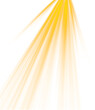 © Rifat22 - Yellow light flare and sun ray effect isolated on transparent background – glowing abstract light overlay