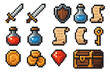 © Jānis Pūne - 8-Bit Fantasy RPG Item Icon Pack – Pixel Adventure Game Assets