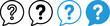 © AIcon Star - minimal question mark speech bubble icon set vector outline to filled symbols for faq help support