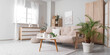 © Pixel-Shot - Interior of living room with sofa, table and closet