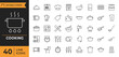 © twenty-icons - A clean and modern set of cooking icons in minimalist line style with editable strokes, perfect for food apps, recipe blogs, kitchenware packaging, and culinary