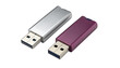 © MstGulzan - Two USB flash drives in different designs isolated on transparent background