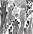 © Jutt and Jutt - Contemporary monochrome wavy and dotted pattern collection for design