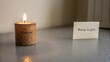 © ABDUL - Remain Candle with Inspirational Note to Keep Light in Life