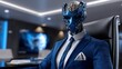 © Racelleo - Robot in a suit portrait futuristic concept artificial intelligence