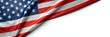 © Background - american flag banner layout with copy space for celebration themes