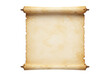 © Finn - Old parchment scroll PNG isolated, antique paper roll with aged texture for historical documents and treasure maps