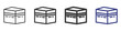 © bejoicon - Kaaba Building Icon Vectors Set Illustration with Outline Style Variation