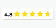 © Hanan - 4.8 stars rating icon flat design vector representing user satisfaction feedback and product quality evaluation for mobile app interface and website Isolated on transparent background.