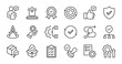 © Icon For You - Quality control line icons set vector illustration. editable stroke