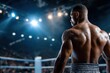 © YouraPechkin - Muscular Boxer Facing Boxing Ring in Arena