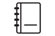© Habibul - Simple notebook icon outline symbol graphic element
