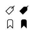 © Lalavida - Tag and Bookmark Line and Solid Icon Set for Modern App and UI Design