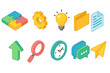 © Hubba Bubba - Business and productivity icon set. Flat office, work symbols collection for apps.