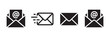 © AIcon Star - email and message icon set envelope incoming outgoing send received closed minimalist vector graphics ai eps png jpeg