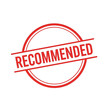 © Bening - Red circular stamp with the word recommended written diagonally across it in bold red letters