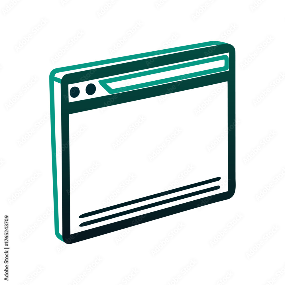 Minimalist Tabbed Interface Vector Graphic Design A solid navy tabbed ...