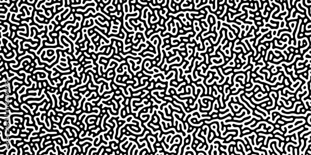 Abstract truing organic wallpaper Turing reaction diffusion monochrome ...