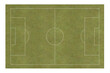 © Panupong - realistic grass surface. soccer sport olive dark green lawn. Top view of International standard football field floor with 11 players per teamisolated on transparent background or png file.