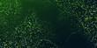 © ANDRI - Dot green wave light screen gradient texture dark background. Abstract  technology big data digital background. 3d rendering.