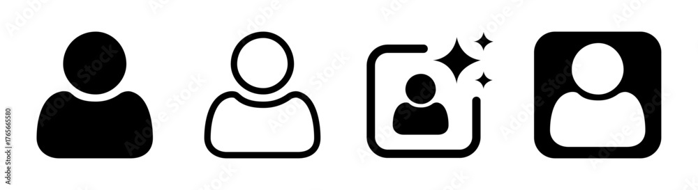 User icon with transparent background in vector PNG format featuring a ...