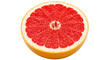 © Miraj Ahsan - A vibrant slice of grapefruit isolated on transparent background, showcasing its juicy flesh