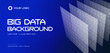 © artyway - Big data background, layered polygon mesh panels in blue tech style. For analytics dashboard, report, website header, conference banner. Big data visual for AI and data science. Vector illustration