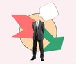 © BillionPhotos.com - Retro Business Art Collage man with speech bubble