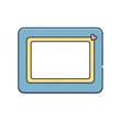 © Irfan Mulyana - Cute Blue Frame with Pink Heart Icon, Cartoon Style Illustration
