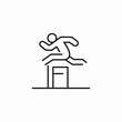 © Nijat - athlete jumping hurdle icon sign vector