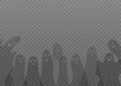 © sabelskaya - Scary ghost shadows vector background, cartoon spooky phantom silhouettes, dead soul, Halloween monster specters flying