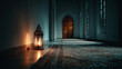 © sabyna75 - Serene ashura day reflection in an empty prayer room with lantern light