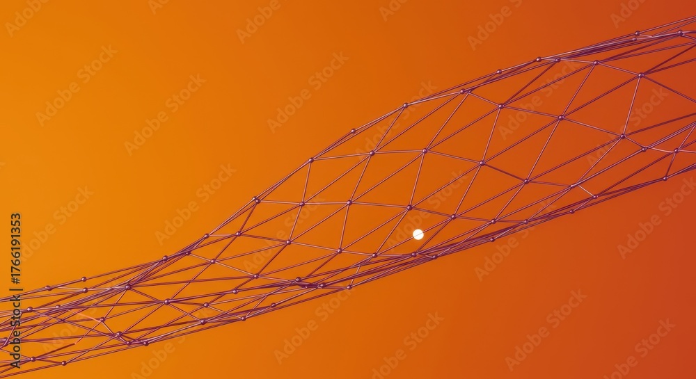 Abstract geometric structure defining limits and rules, complex network ...