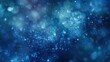 © @Luthfi - Abstract blue background with bokeh effect and bright particles floating