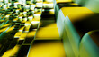 © Westend61 - Abstract 3d render of yellow and green geometric cubes with shadow