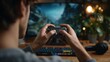 © Phatcharee - Gamer engaged in competitive play at home video game setup indoor environment close-up view