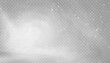 © MAKSYM - Winter snowstorm effect with snow, cold wind effect, soft fog and small snow particles on transparent background; winter Christmas design element.